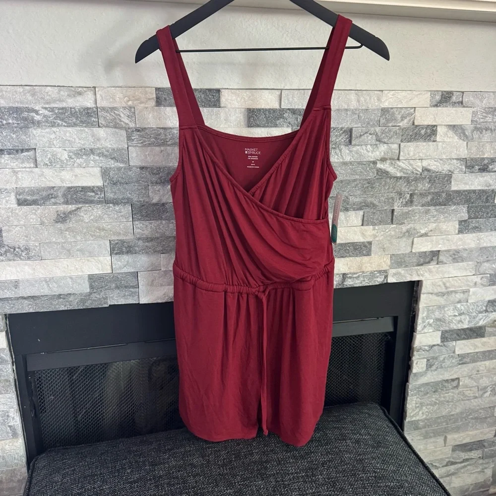 NWOT Stitch Fix Market & Spruce Gracelyn Jersey Elastic Waist Romper - Picture 6 of 10